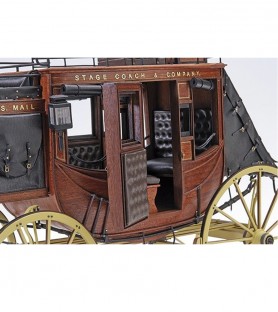 Diligence Stagecoach 1848 1:10. Maquette de Luxe en Bois et Métal 4