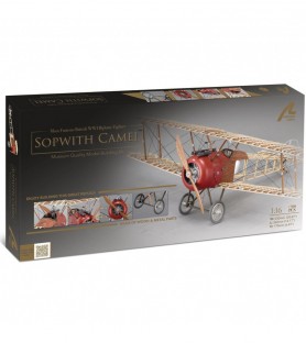 Fighter Sopwith Camel. 1:16 Wooden and Metal Aircraft Model 10