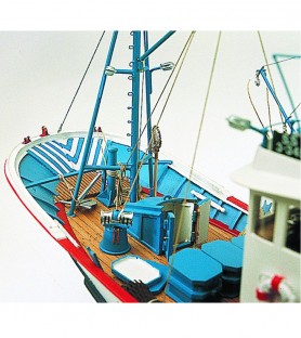 Tuna Boat Marina II. 1:50 Wooden Model Fishing Boat Kit 3