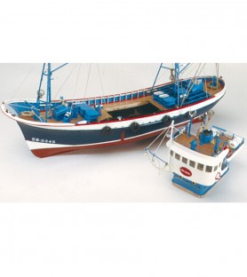 Tuna Boat Marina II. 1:50 Wooden Model Fishing Boat Kit 4