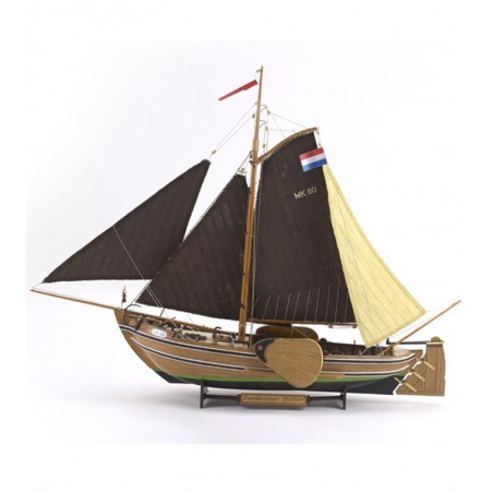 Barco de pesca Botter 1:35. Barco de pesca de madeira modelo 2