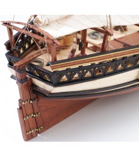 Arab Dhow Sultan. 1:60 Wooden Model Ship Kit 3