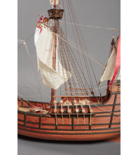 Caravel Santa Maria. 1:65 Wooden Model Ship Kit 4