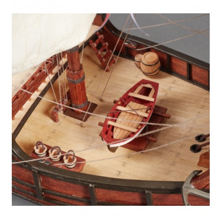 Caravel Santa Maria. 1:65 Wooden Model Ship Kit 7
