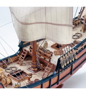 Caravel La Pinta. 1:65 Wooden Model Ship Kit 5