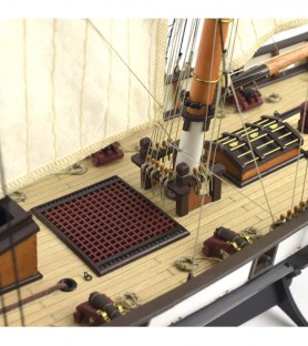 American Schooner Harvey 1:60. Wooden Model Ship Kit 4