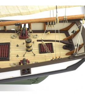 American Schooner Harvey 1:60. Wooden Model Ship Kit 10