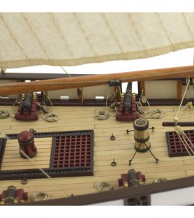 American Schooner Harvey 1:60. Wooden Model Ship Kit 13