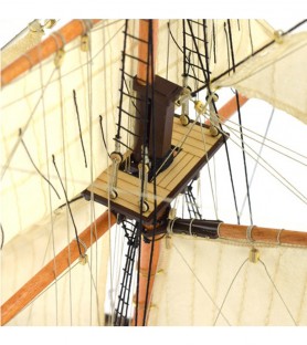 American Schooner Harvey 1:60. Wooden Model Ship Kit 14
