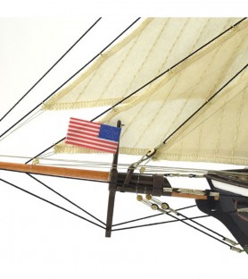 American Schooner Harvey 1:60. Wooden Model Ship Kit 18