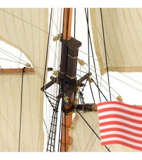American Schooner Harvey 1:60. Wooden Model Ship Kit 19