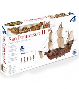 Galleon San Francisco II. 1:90 Wooden Model Ship Kit 14