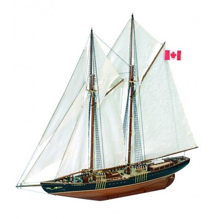 Goélette de Pêche Bluenose II 1:75. Maquette Bateau en Bois 1