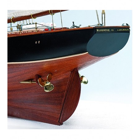 Рыболовная шхуна Bluenose II 1:75. деревянная модель корабля 4