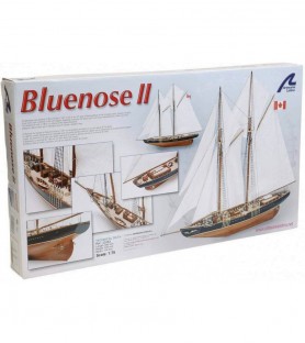 Wooden Model Ship Kit: Canadian Schooner Bluenose II 1:75