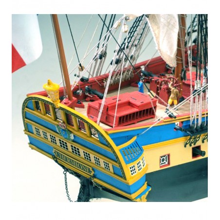 Fregata Hermione La Fayette 1/89. Modello di nave in legno