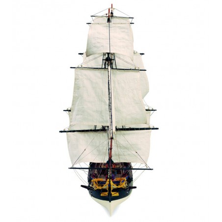 Frégate Hermione La Fayette 1:89. Maquette Bateau en Bois