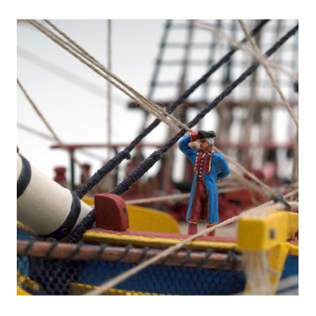 Frégate Hermione La Fayette 1:89. Maquette Bateau en Bois
