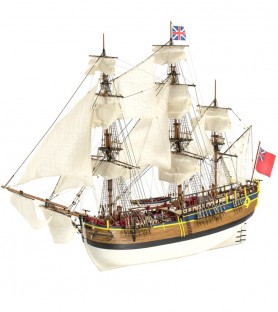 Navío HMS Endeavour 1/65. Maqueta de Barco en Madera