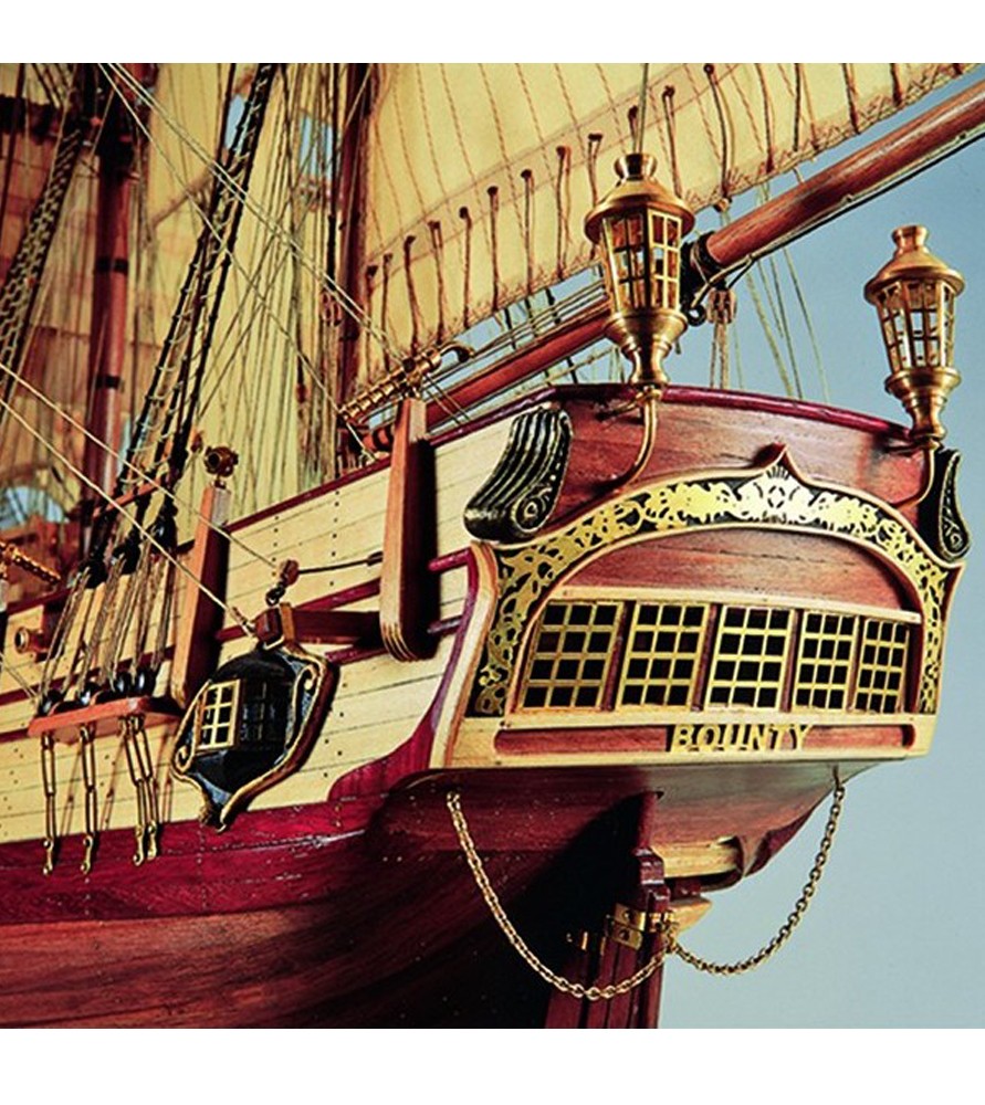 Wooden Model Ship Kit: Merchant Vessel HMS Bounty at 1:48