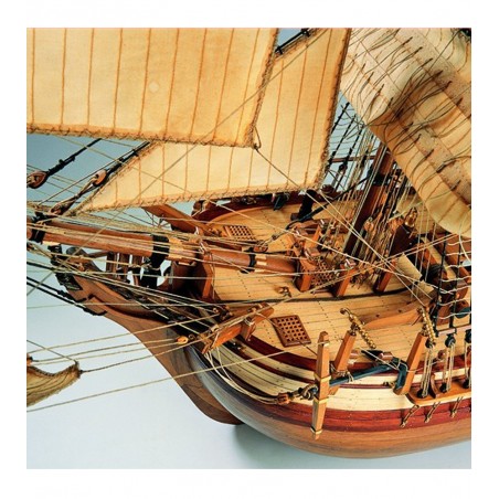 Merchant Vessel HMS Bounty. 1:48 Wooden Model Ship Kit 4