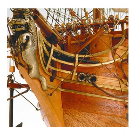 Navire en Ligne San Juan Nepomuceno 1:90. Maquette Bateau en Bois 2