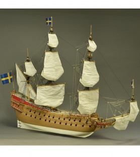 Warship Vasa. 1:65 Wooden Model Ship Kit 3