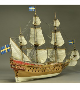 Navire de Guerre Vasa 1:65. Maquette Bateau en Bois 15