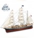 Houten modelschip: Frans opleidingsschip Belem 1/75