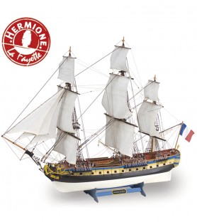 Frigate Hermione La Fayette. 1:89 Wooden Model Ship Kit
