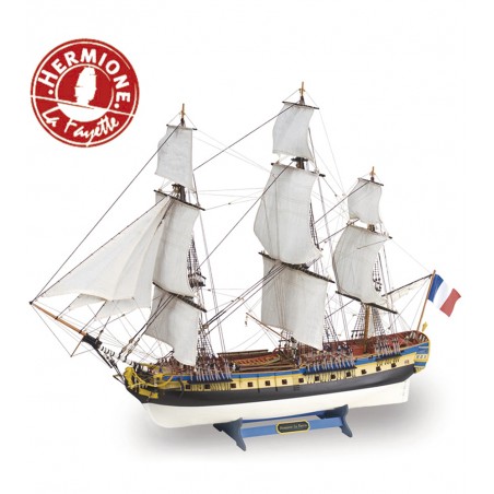 Fregatte Hermione La Fayette 1/89. Holzmodellschiff