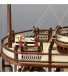 Hölzernes Dampfschiff-Modell. König des Mississippi 1:80 11