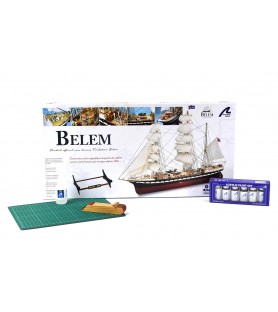 Artesanía Latina – Wooden Ship Model Kit – French Training Ship, Belem –  Model 22519, 1:75 Scale – Models to Assemble – Acrylic Paint - Advanced  Level