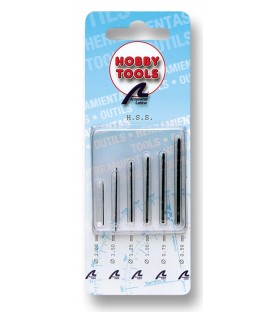 Conjunto de 6 mini-brocas de 0,5 mm a 2 mm para brocas