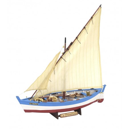 Wooden Model Ship: French Fishing Boat La Provençale 1:20