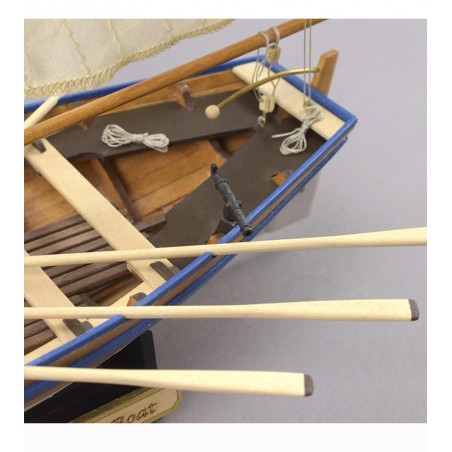 Bijboot HMS Bounty (Jolly Boat) 1:25. Houten schaalmodel schip 22