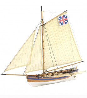 Canot HMS Bounty's (Jolly Boat) 1:25. Maquette Bateau en Bois 4