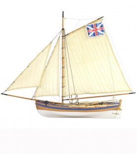 Canot HMS Bounty's (Jolly Boat) 1:25. Maquette Bateau en Bois 3