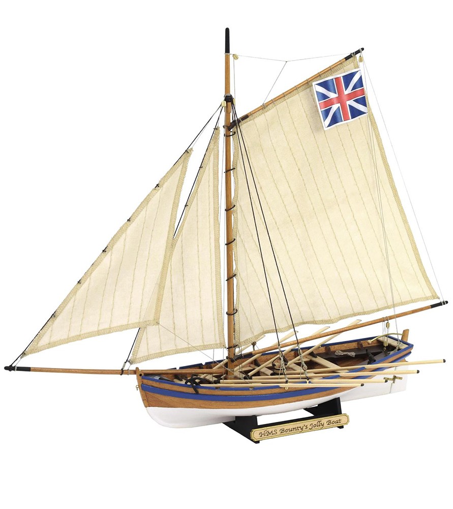 Wooden Model Ship Kit HMS Bounty Jolly Boat at 1:25 Scale