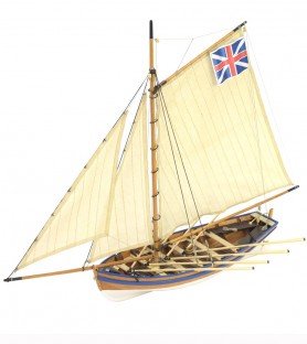 Canot HMS Bounty's (Jolly Boat) 1:25. Maquette Bateau en Bois 5