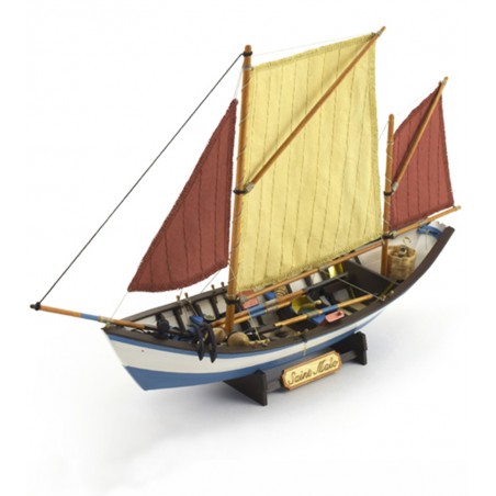 Wooden Ship Model Kit French Fishing Boat Doris Saint Malo