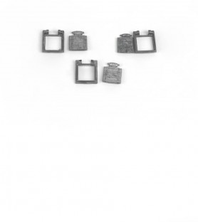 Vinduesramme med port til kanon 9 x 9 mm (3 enheder)