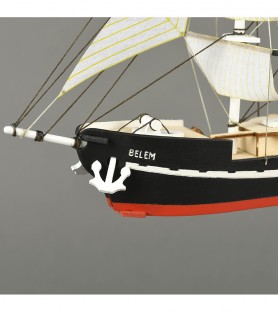 Easy Kit French Training Ship Belem 1:160. Wooden Model Ship with Paints & Accessories 6
