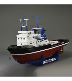 Tugboat Atlantic. 1:50 Wooden & ABS Navigable Model Ship Kit (Fit for R/C) 6