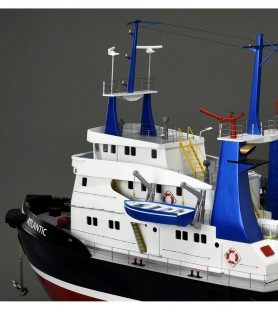 Tugboat Atlantic. 1:50 Wooden & ABS Navigable Model Ship Kit (Fit for R/C) 16