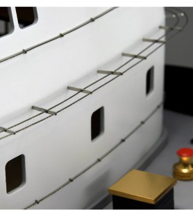 Tugboat Atlantic. 1:50 Wooden & ABS Navigable Model Ship Kit (Fit for R/C) 15