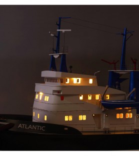 Tugboat Atlantic. 1:50 Wooden & ABS Navigable Model Ship Kit (Fit for R/C) 41