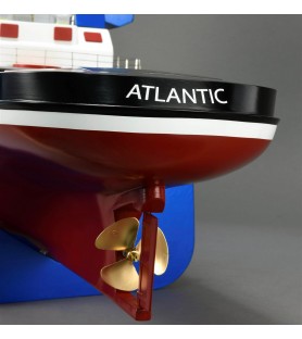 Tugboat Atlantic. 1:50 Wooden & ABS Navigable Model Ship Kit (Fit for R/C) 38