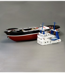 Tugboat Atlantic. 1:50 Wooden & ABS Navigable Model Ship Kit (Fit for R/C) 4