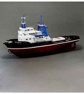 Tugboat Atlantic. 1:50 Wooden & ABS Navigable Model Ship Kit (Fit for R/C) 3